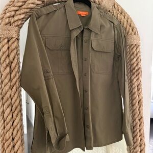 Joe Fresh Olive Button Down Shirt